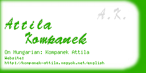 attila kompanek business card